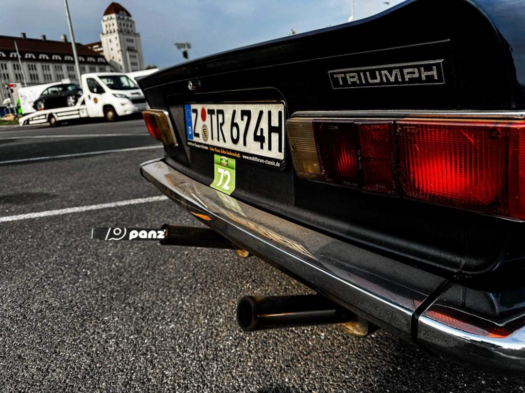 Heckansicht Triumph TR6