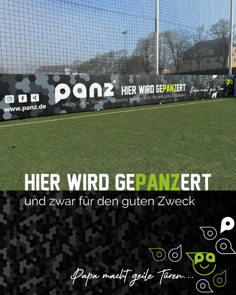 Wir unterstützen die Jugend von Colditz ab sofort nicht nur mit Worten, sondern mit einer stabilen Bande am neuen Soccer Court des HFC Colditz e.V.